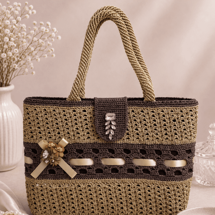 Earth Elegance Handmade Crochet Tote Bag