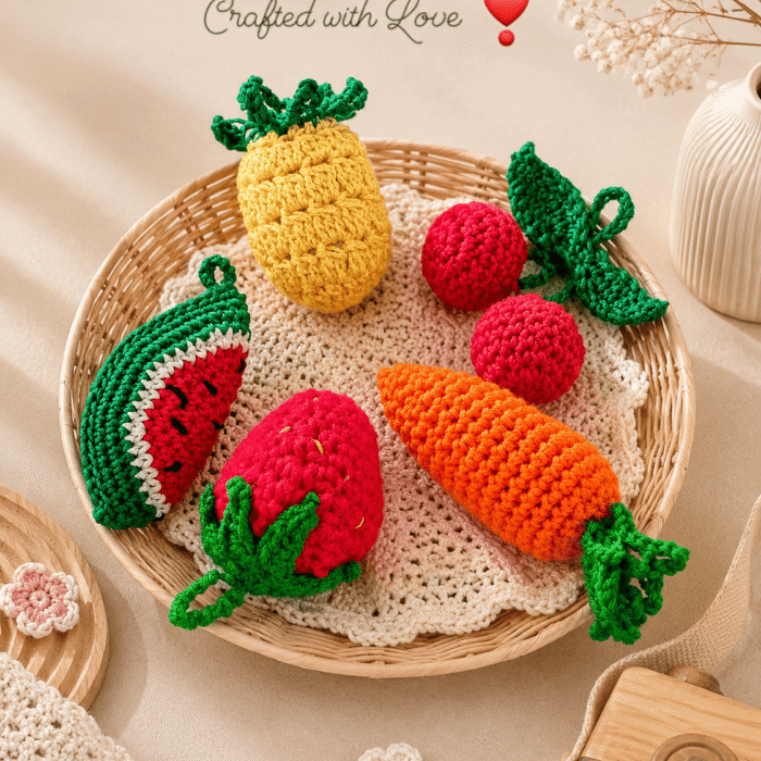 Harvest Friends Handmade Crochet Soft Toy Set